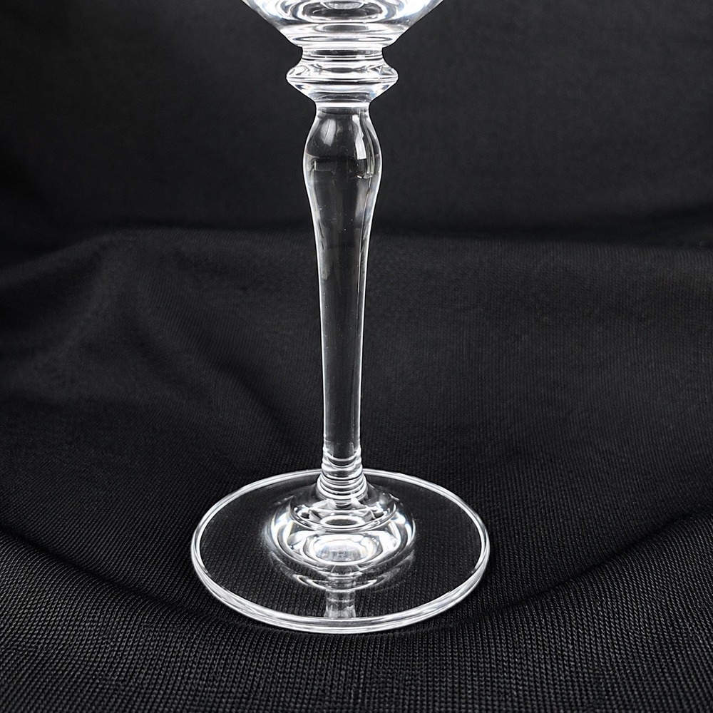 Mikasa Jamestown handblown Wine Glasses Gold Rim Flared Tulip Baluster Stem 2pc - Picture 5 of 8